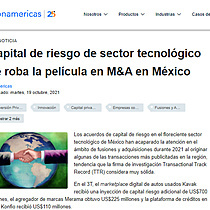 Capital de riesgo de sector tecnolgico se roba la pelcula en M&A en Mxico